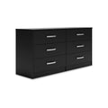 Black 6 Drawer Dresser I246