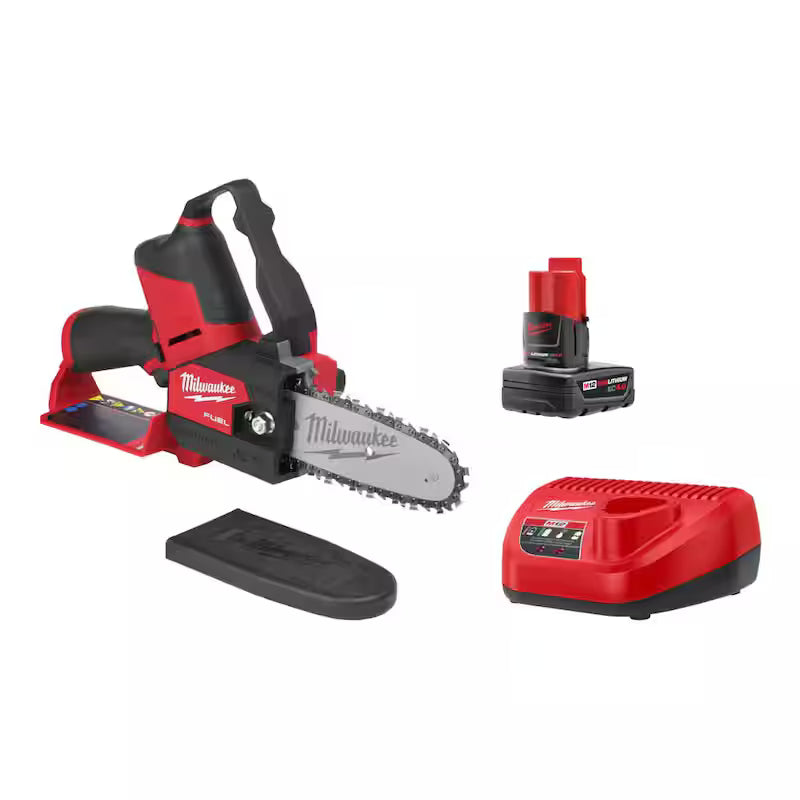 12V Lithium-Ion Brushless Pruning Saw Kit with Battery and Charger H755199