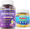 Magnesium Glycinate Gummies 1 Pack + Kids Omega 3 Gummies 2 Pack V80090
