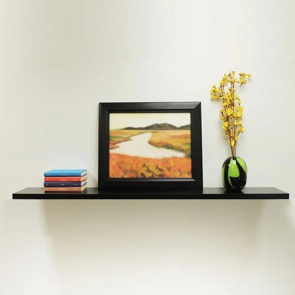 Black Floating Wall Shelf O548250