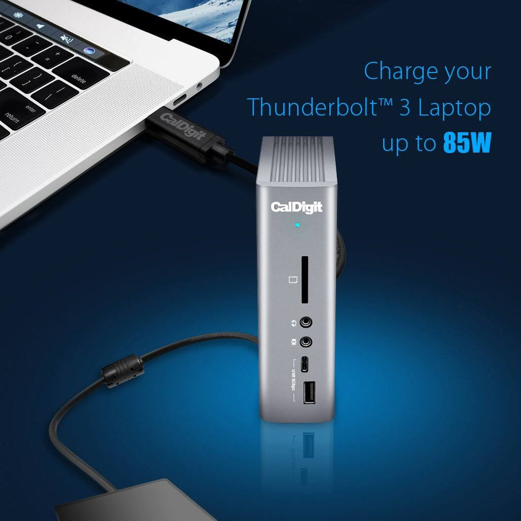 Thunderbolt Station 3 Plus Docking Station with 15 Ports and 0.7m Passive Cable, Space Gray L750