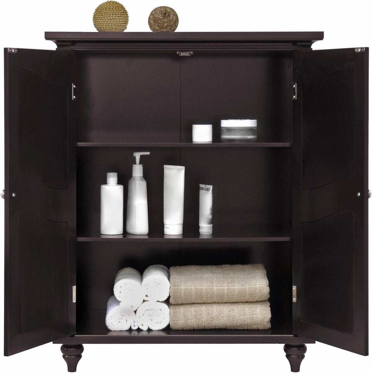 Freestanding Floor Cabinet with 2 Doors and 2 Adjustable Shelves M62913