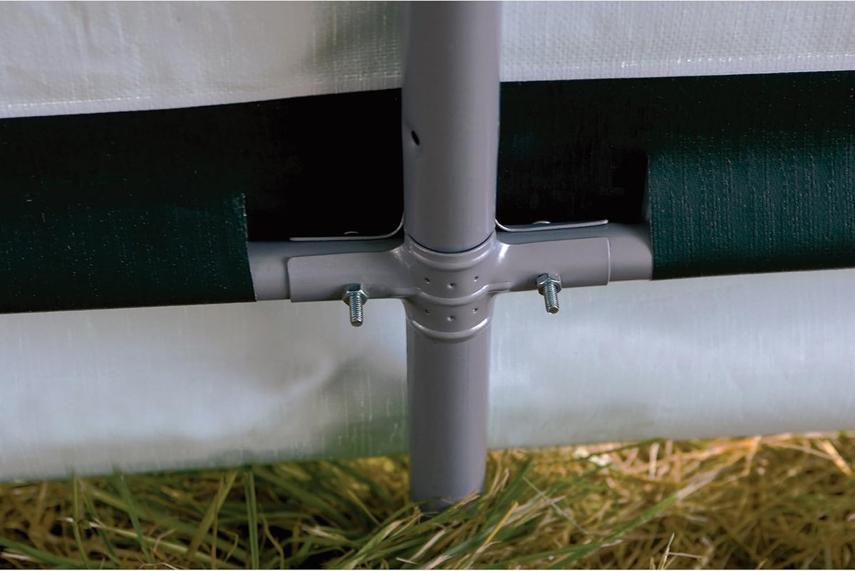 Green 12'x20'x8' Round Style Shelter Y41058