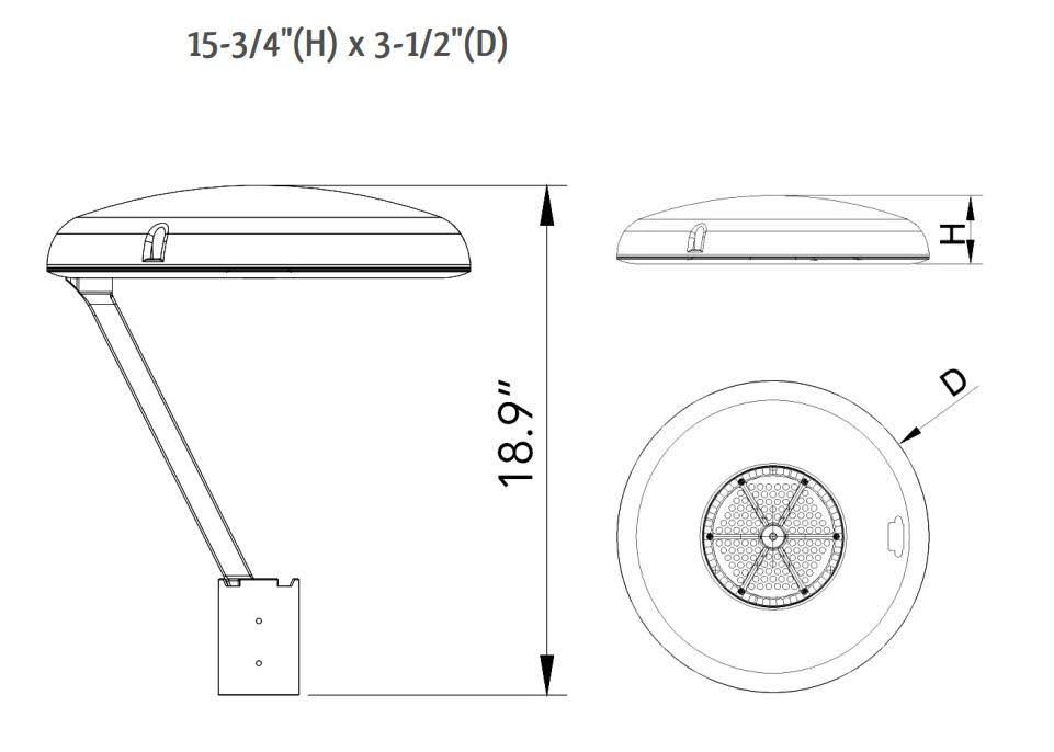 42W LED Area Light 5000K W531