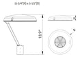 42W LED Area Light 5000K W531