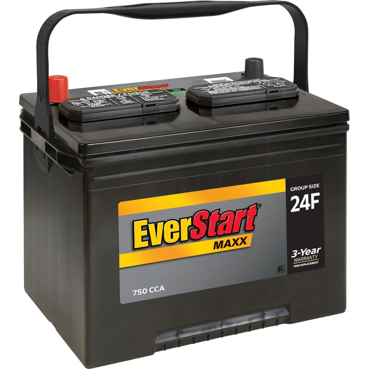 Group Size 24F 12 Volt 750 CCA Lead Acid Automotive Battery U328064