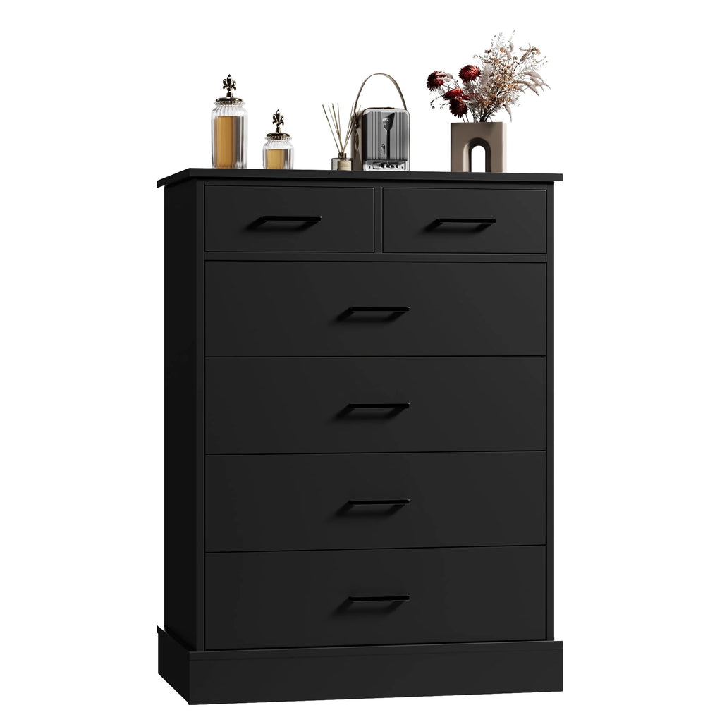 White 6 Drawer Wood Dresser G879639
