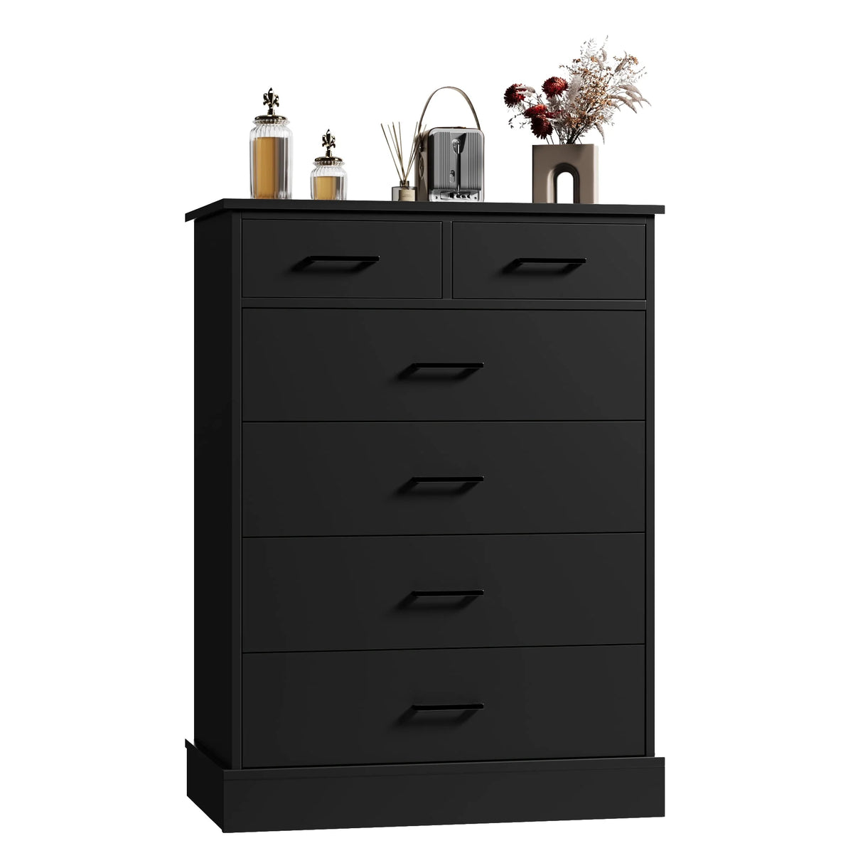 White 6 Drawer Wood Dresser G879639