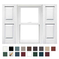 Vinyl Raised Panel Shutters 1 Pair 14.75 x 80 White R72575