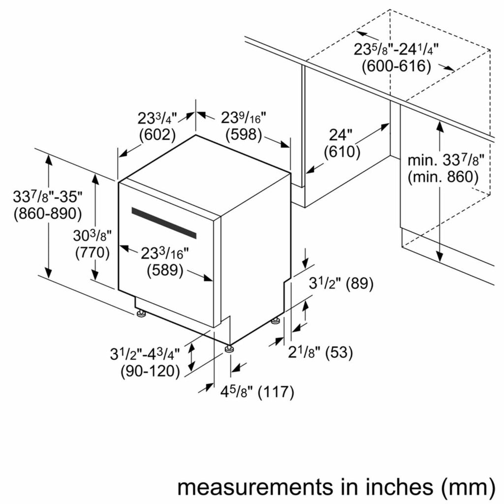 Stainless Built-in Dishwasher L633292