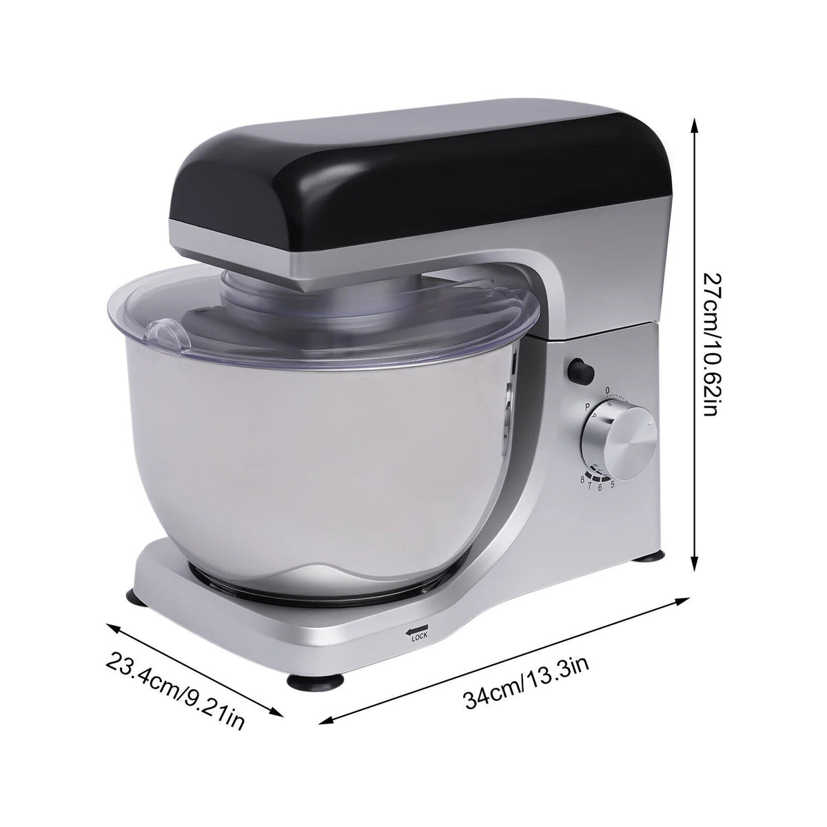 4.5L 1000W Electric Stand Mixer with Hook Attachments U817