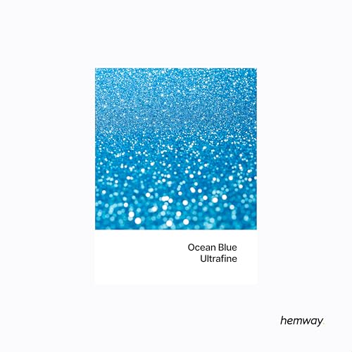 Fluorescent Blue Extra Chunky Metallic Crystal Flake Glitter 100g V875994