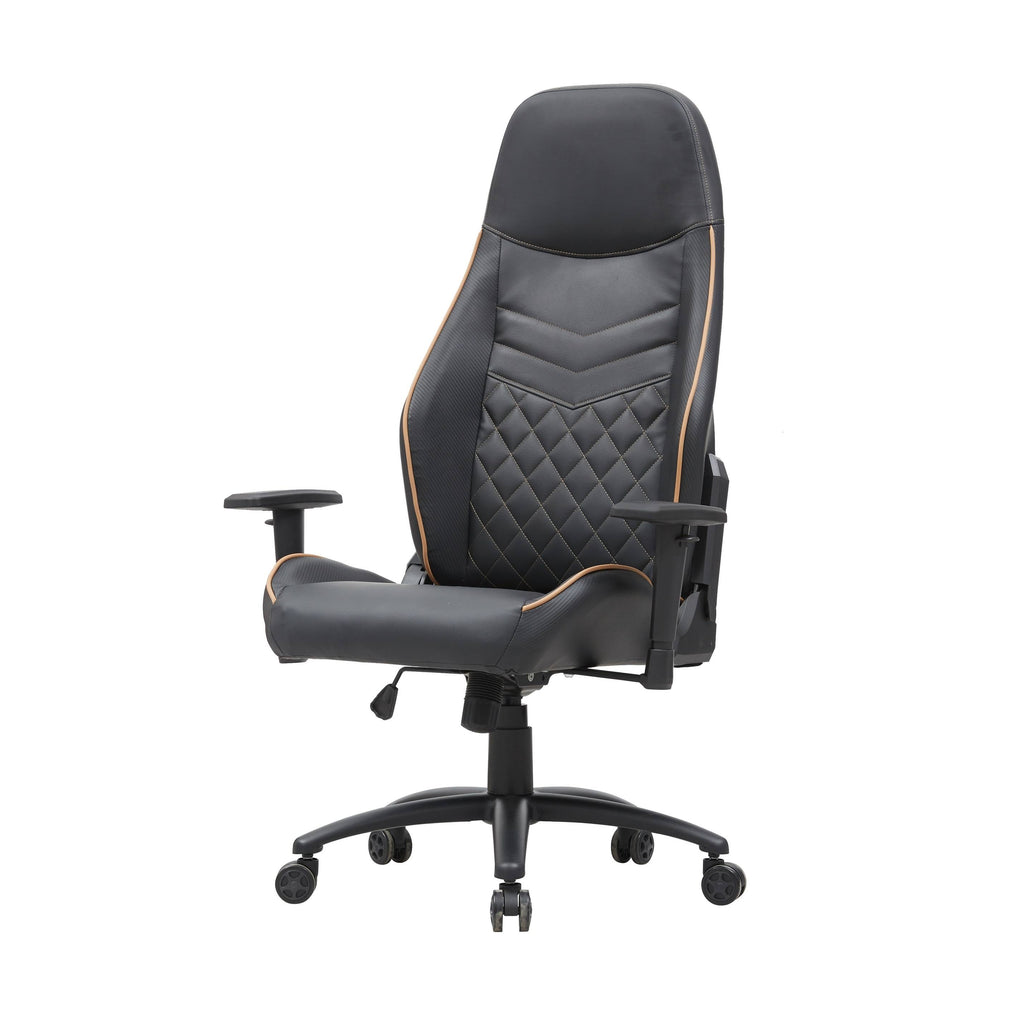 Black Vegan Leather Reclining Gaming Chair Z6854