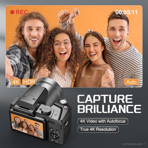 64MP Compact Digital Camera with WiFi Flash R530