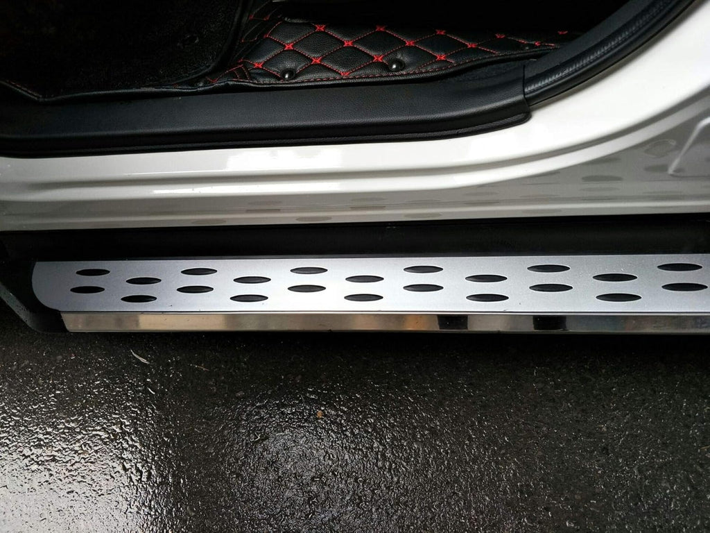 2PCS Running Boards Side Step Nerf Bars silver A19070