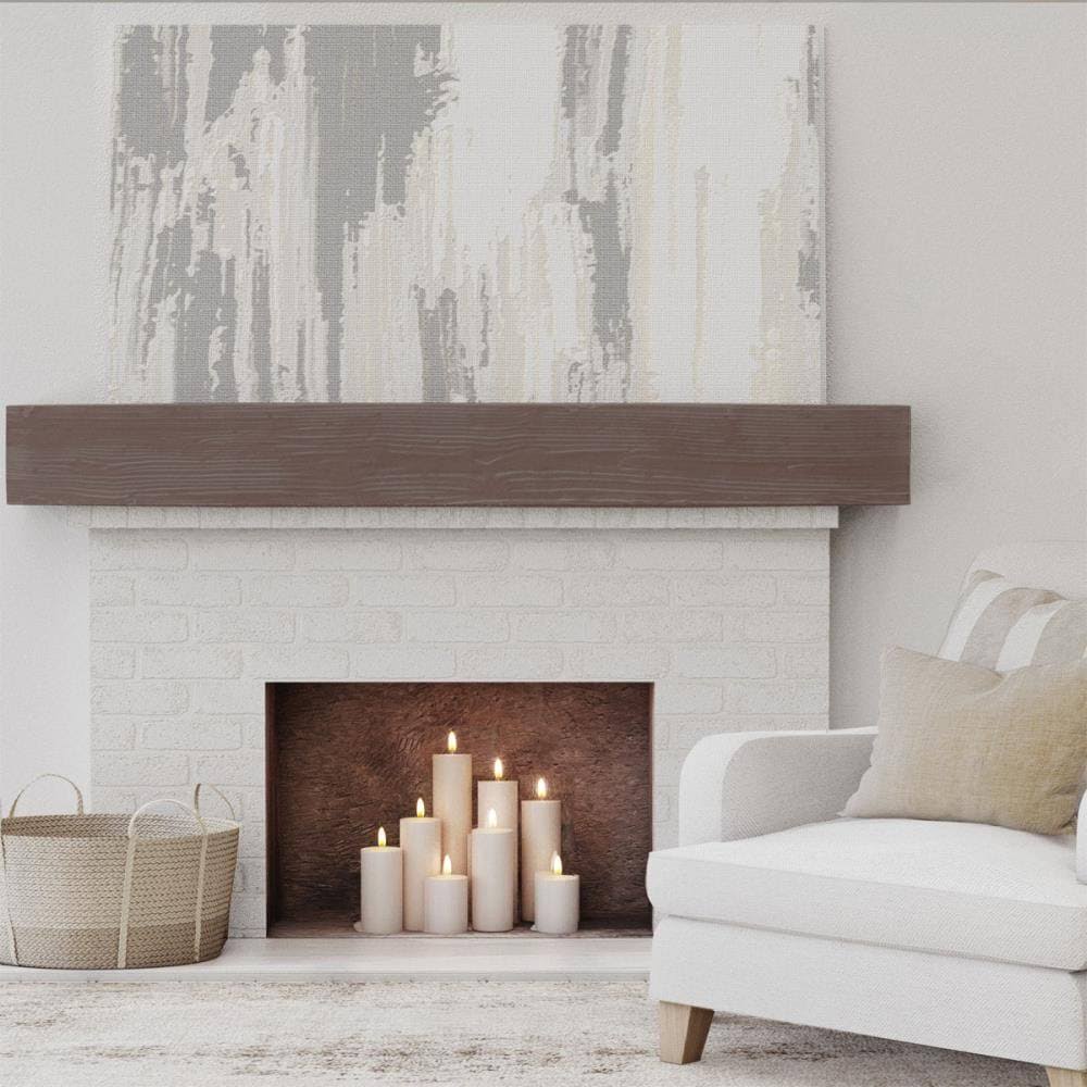 Sandblasted Faux Wood Fireplace Mantel G6062