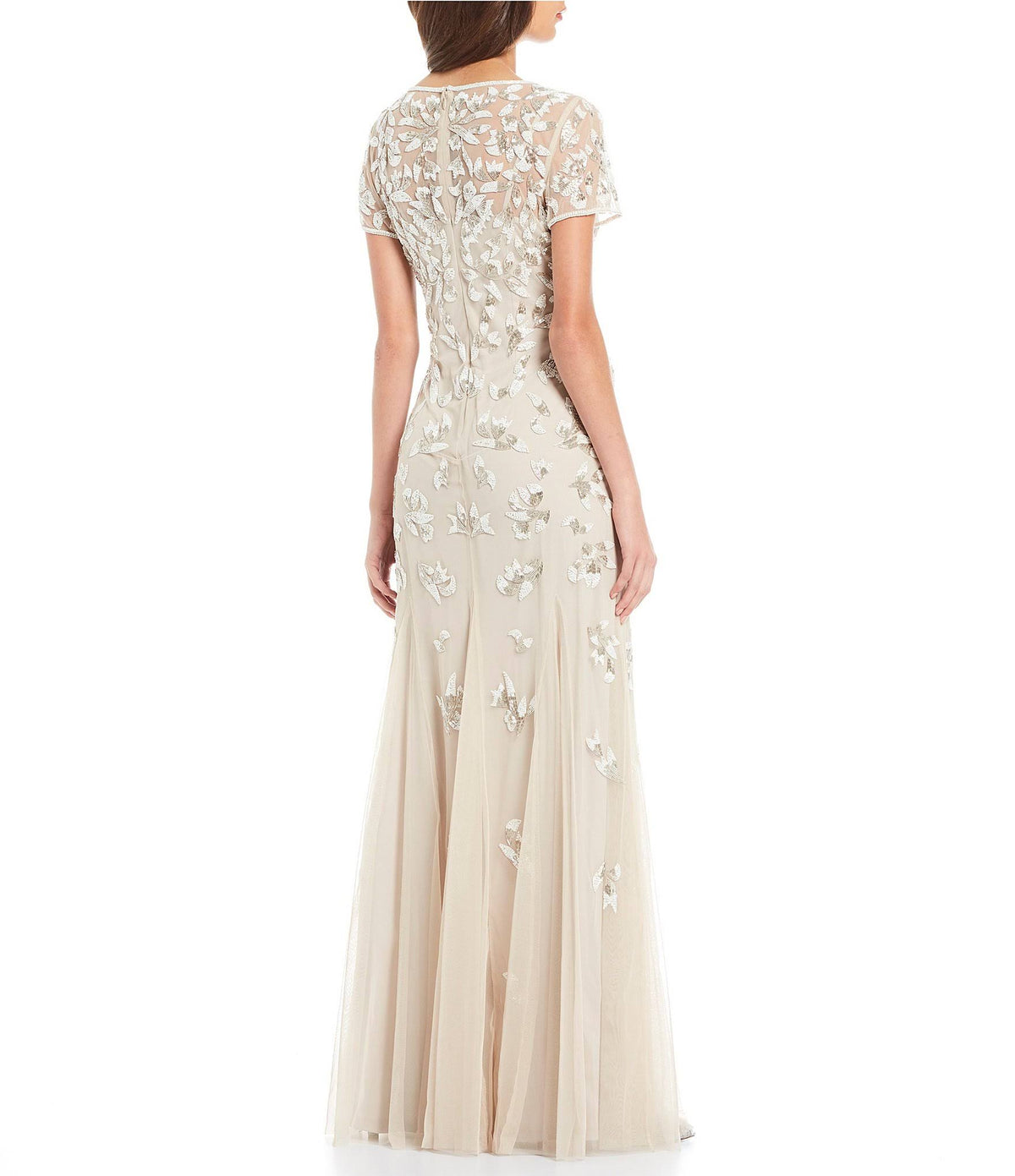 Beaded Godet Gown B963602