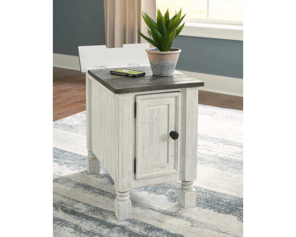 White/Gray Chairside End Table K740956