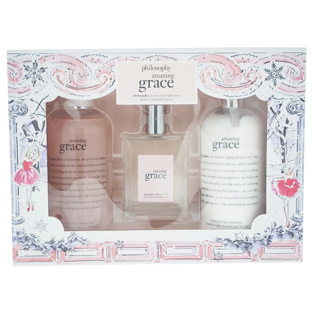 3 Pc Gift Set 4oz EDT Spray, 16oz Shampoo Bath & Shower Gel, 16oz Firming Body Emulsion N9596
