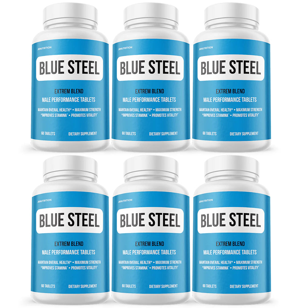 Blue Steel Male Health Tablets 6 Bottles O8572