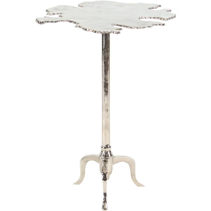 Silver Aluminum Accent Table V50693
