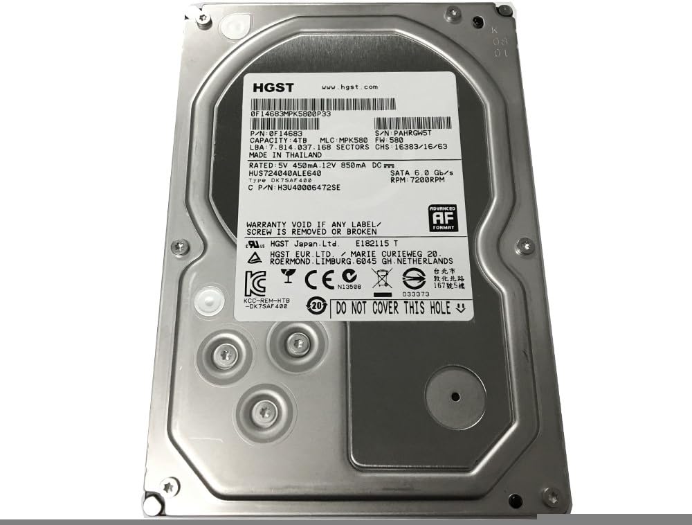 4TB 7200 RPM 64MB Cache SATA 6.0Gb/s 3.5 Internal Hard Drive H5236