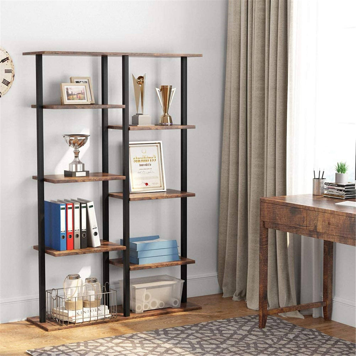 White 5-Tier Bookshelf K95044