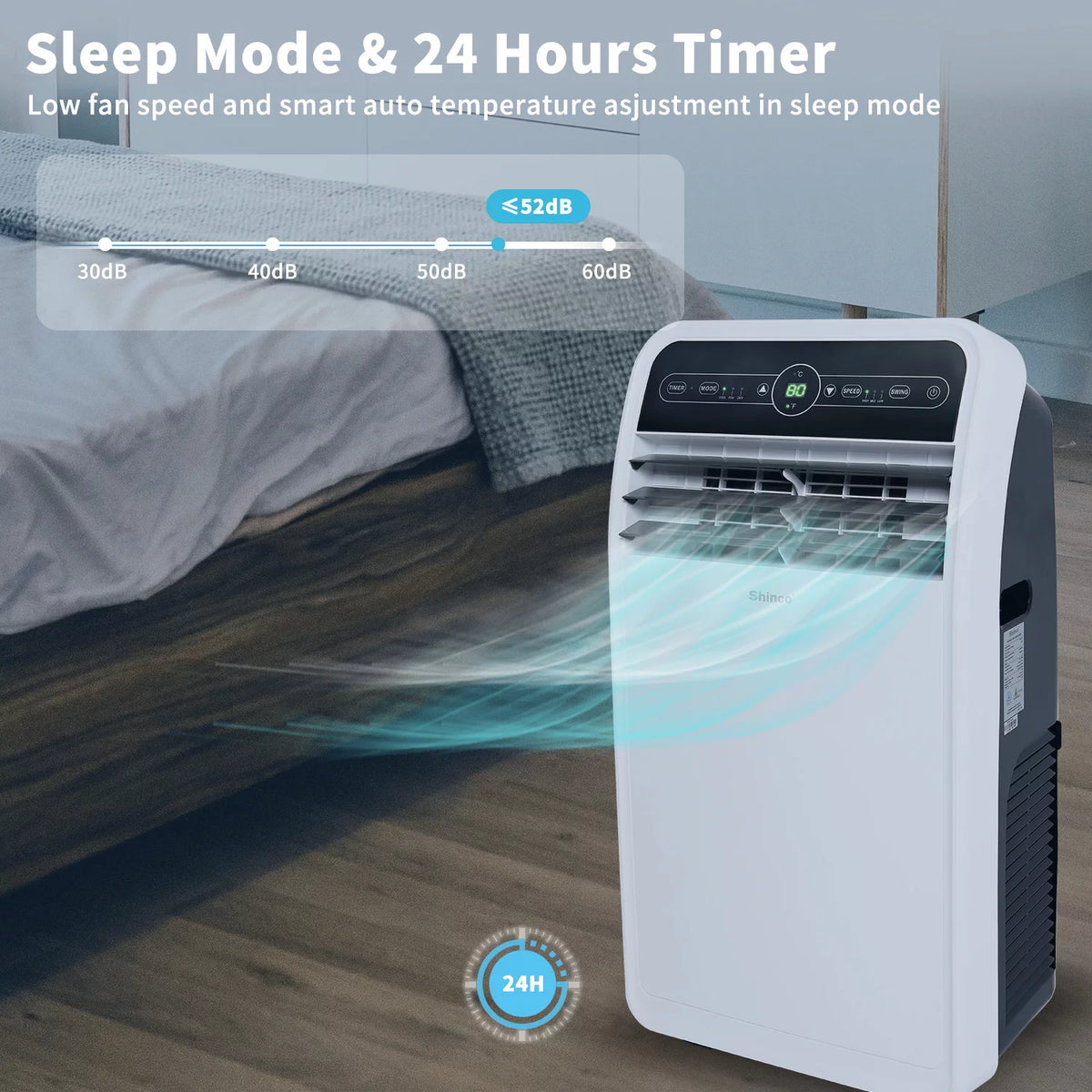 7800BTU 3 in 1 Portable Air Conditioner with Remote Control P8883