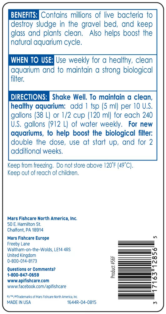 Freshwater And Saltwater Aquarium Cleaning Solution 1 Gal L1078