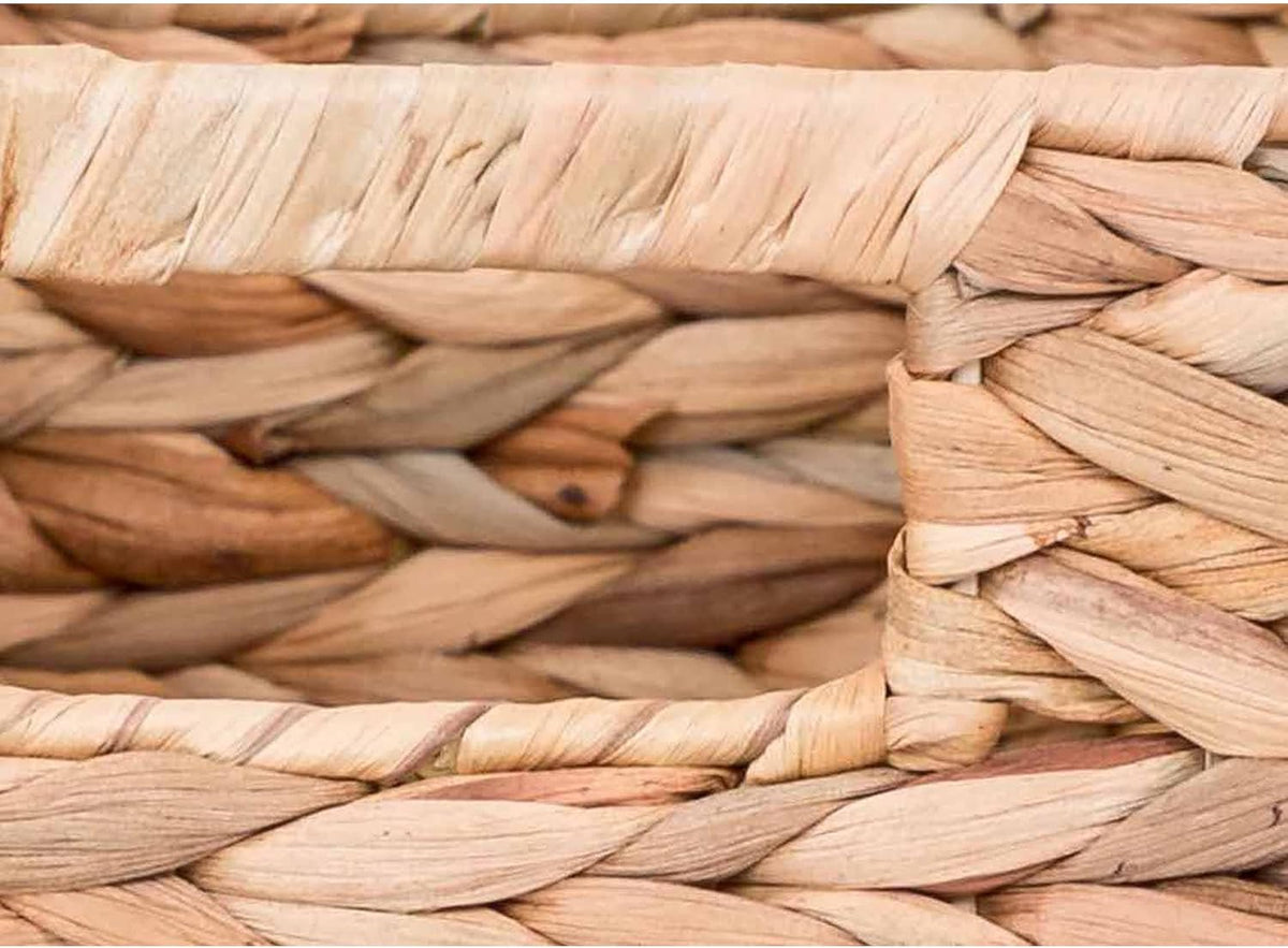 Woven Natural Water Hyacinth Organizational Basket Set of 3 Q960039