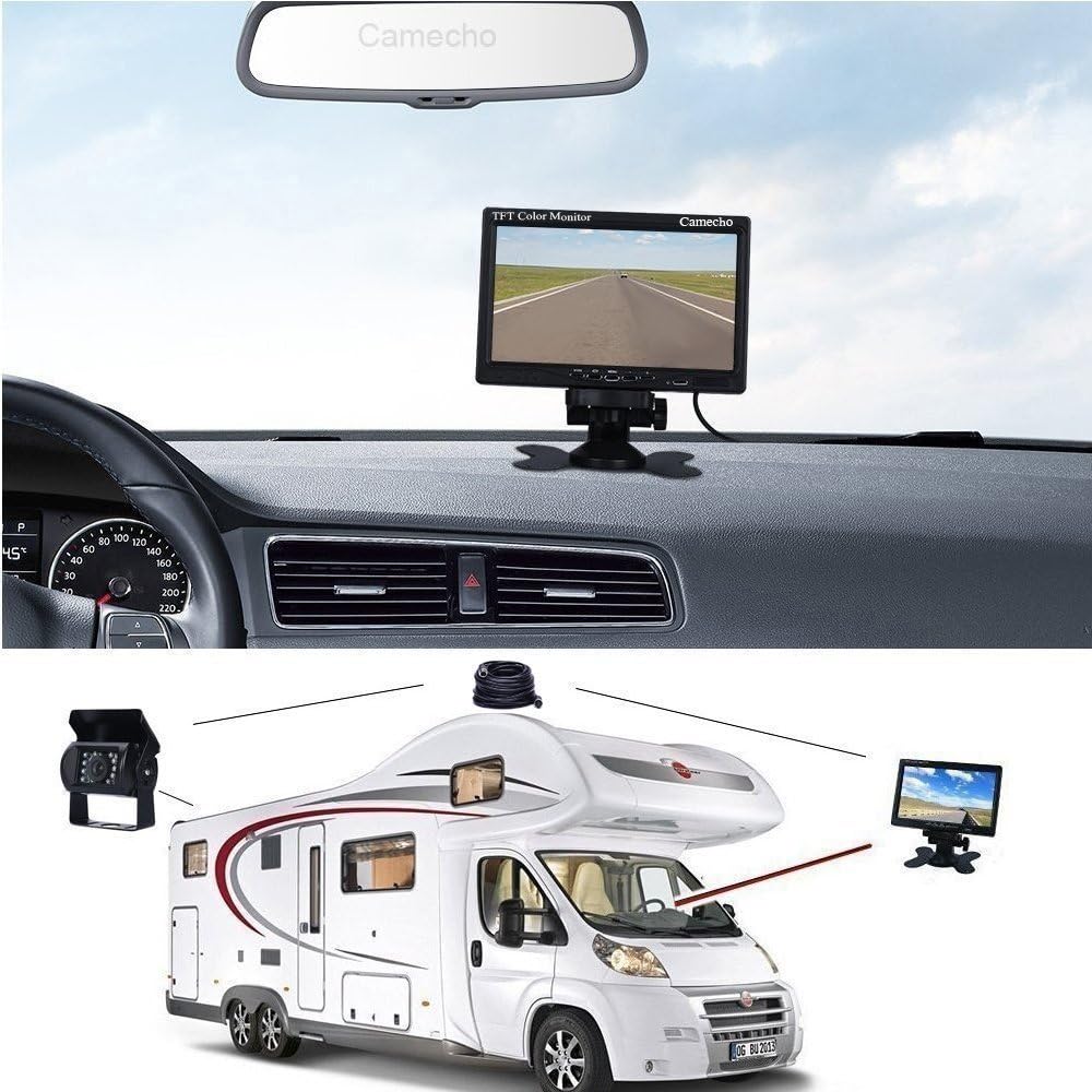 Backup Camera 7 Monitor IP 68 Waterproof B917001