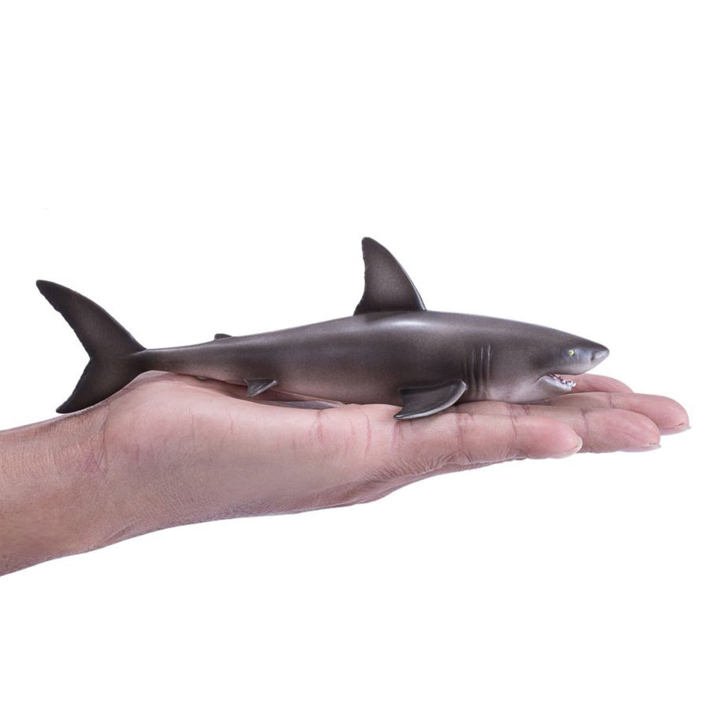 Realistic Great White Shark Wildlife Figurine (Dark Gray) G398638