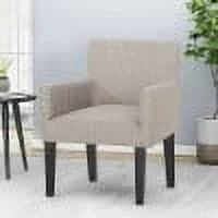 Light Gray Fabric Upholstered Armchair E58452