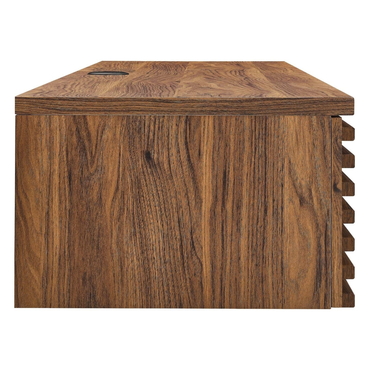 Wall Mount Wood Office Desk in Walnut Y546