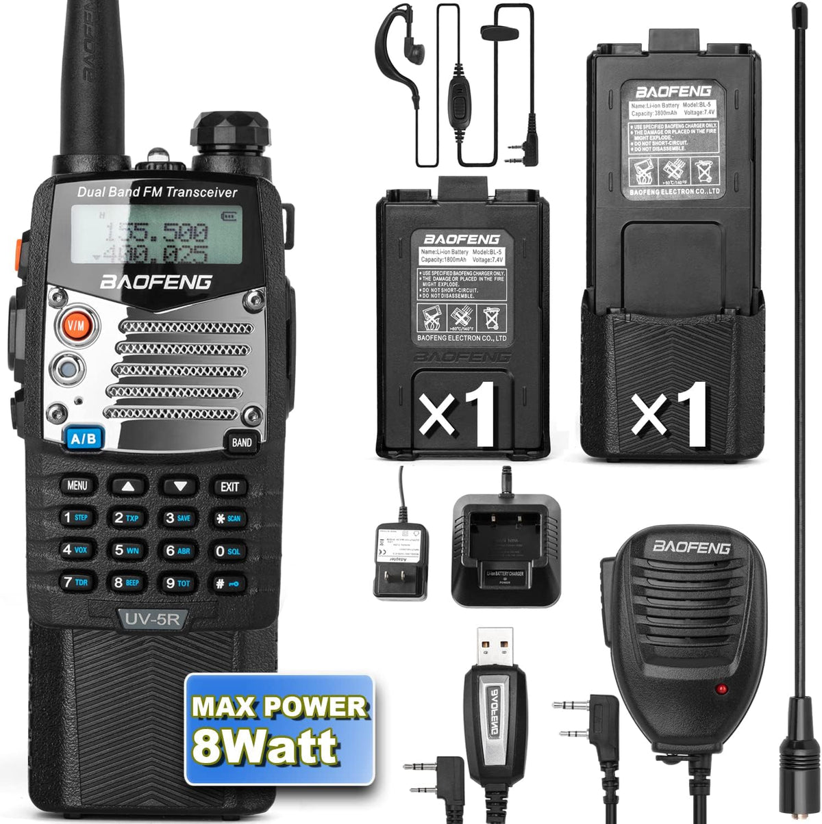3 Pack Dual-Band Handheld Ham Radio with Rechargeable Battery Y453