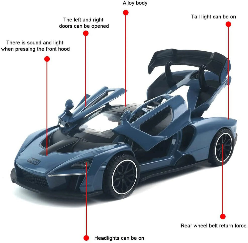 1:32 Scale Die-casting Toy Car with Light and Music M5725