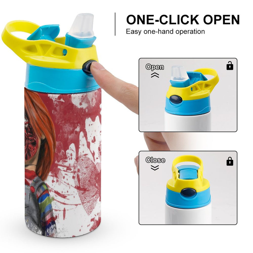 Insulated Stainless Steel Water Bottle With Straw K463