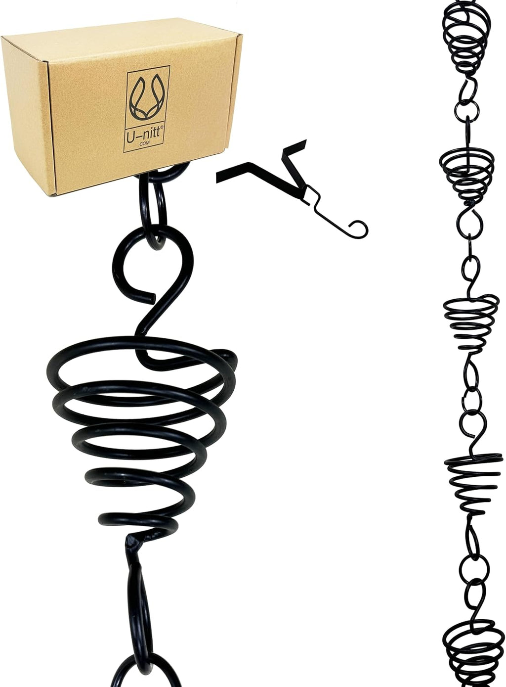 Black Metal 8.5 FT Rain Chain P968516