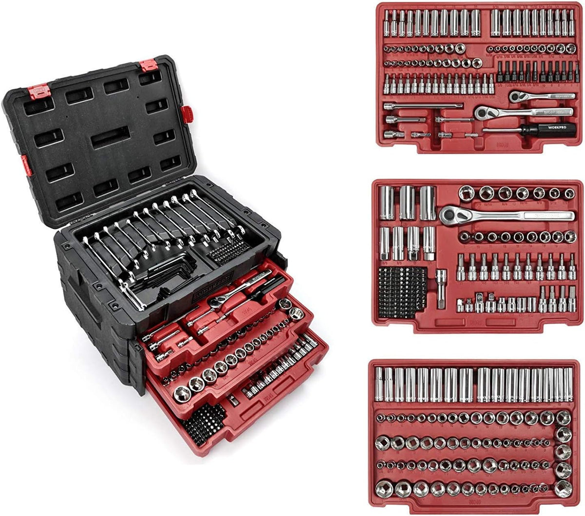 450-Piece Mechanics Tool Set with Heavy Duty Case P612