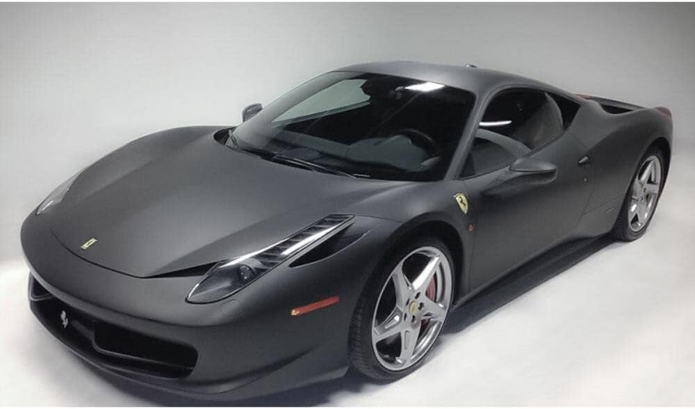 Matte Black 5ft x 8ft Car Wrap Vinyl Film C1114