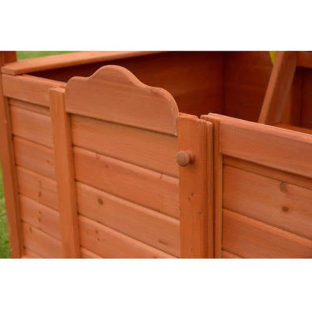 Wood Playhouse with Slide O4922