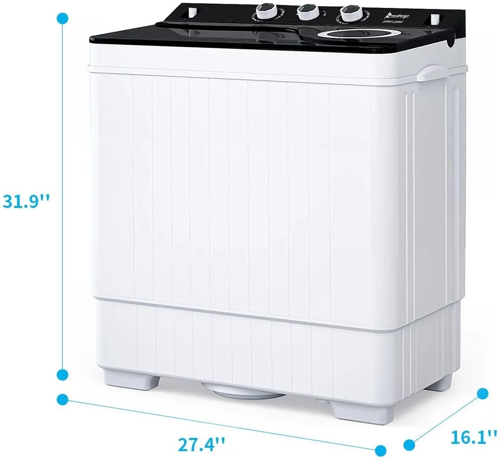 26lbs Portable Semi-automatic Twin Tub Washing Machine W5594