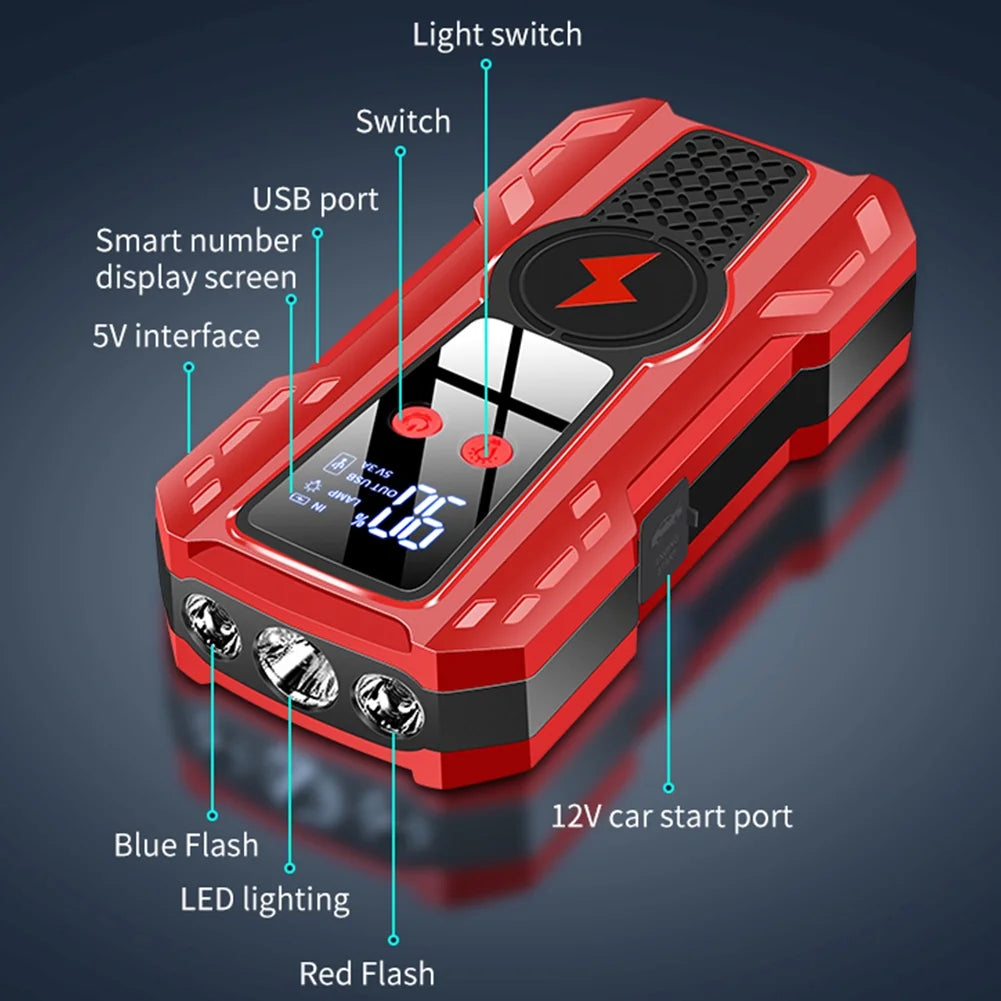 5000A Peak 12V Car Jump Starter with LCD Display V44526