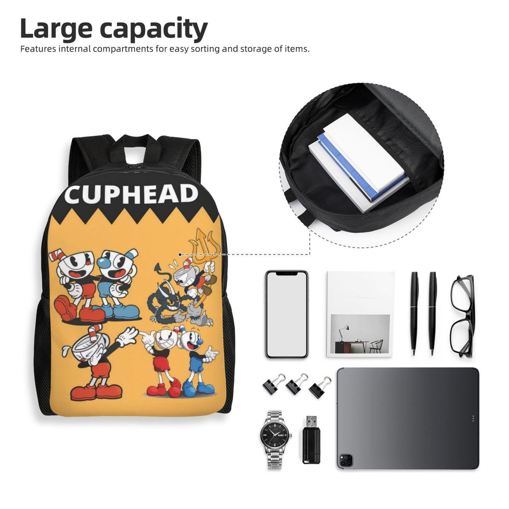 Cuphead Mugman Brothers Backpack Lightweight Daypack I4258