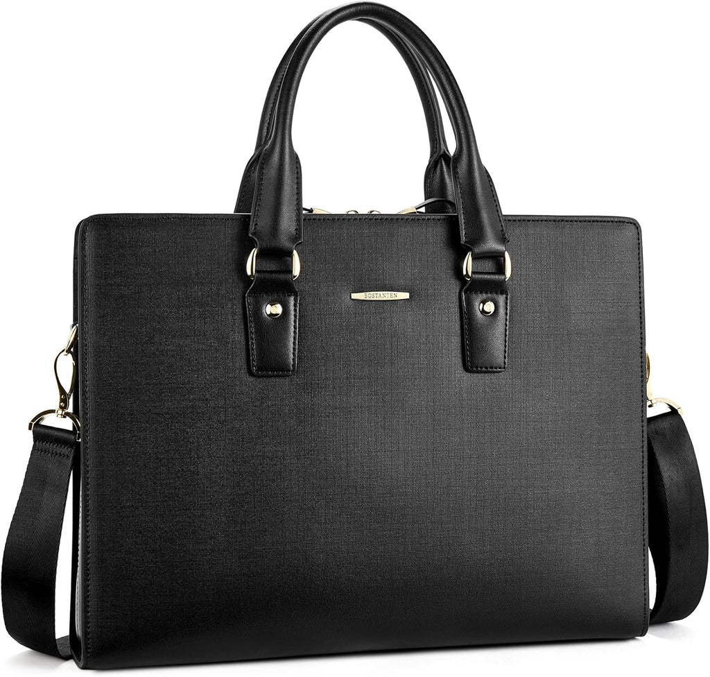 Leather Laptop Briefcase Shoulder Bag N431