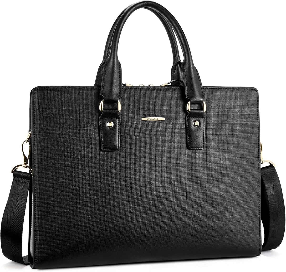 Leather Laptop Briefcase Shoulder Bag N431