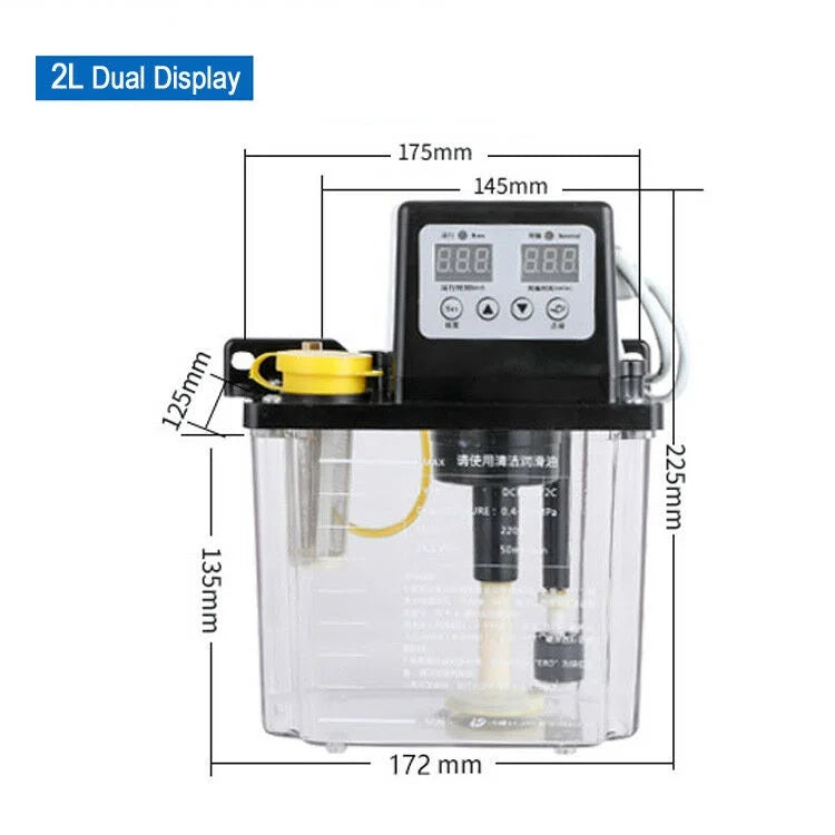 2L Dual Digital Display Electric Lubrication Oil Pump U4203