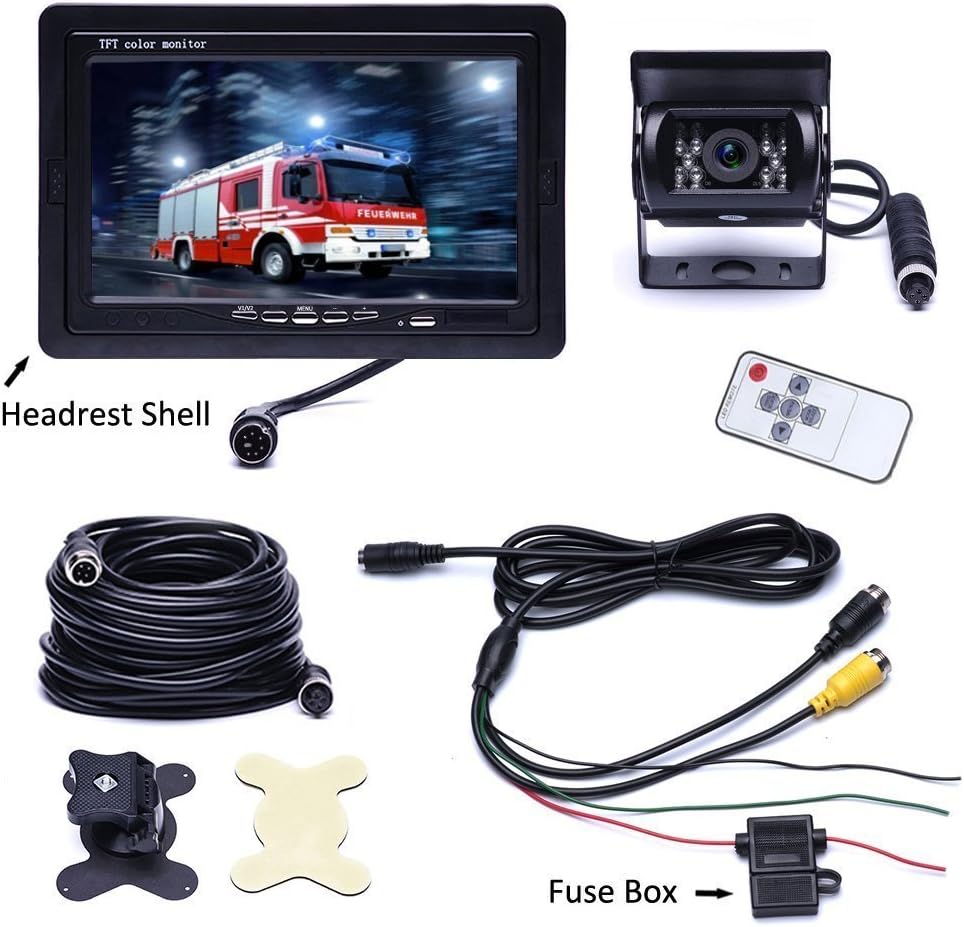 Backup Camera 7 Monitor IP 68 Waterproof B917001