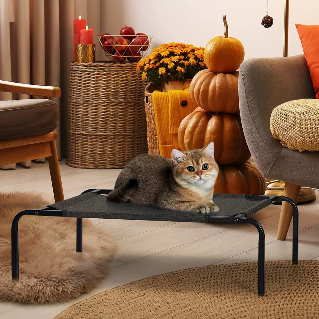 Elevated Pet Bed Raised Cat Cot Cooling Dog Bed Waterproof Chew Proof A457378