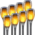 Solar Torch Light with Flickering Flame 8 Pack E910117